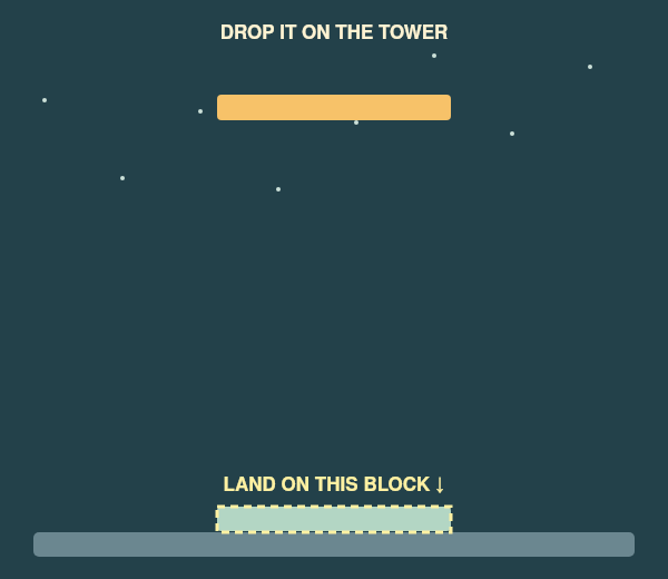Stack Attack tower building game